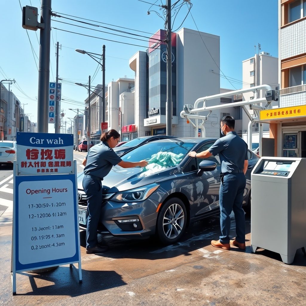 ハンドウォッシュの車洗い